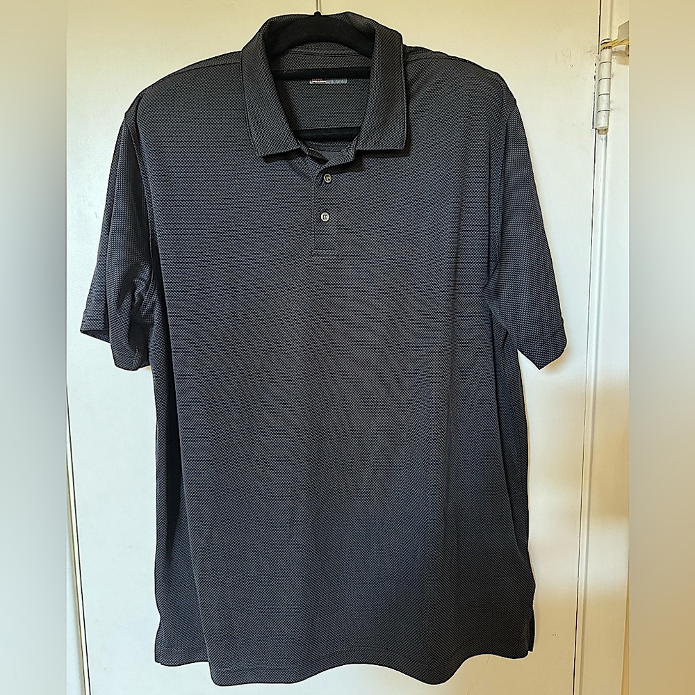 Bolle Black Performance Sport Golf Polo Short Sleeve Shirt Mens XL NWT